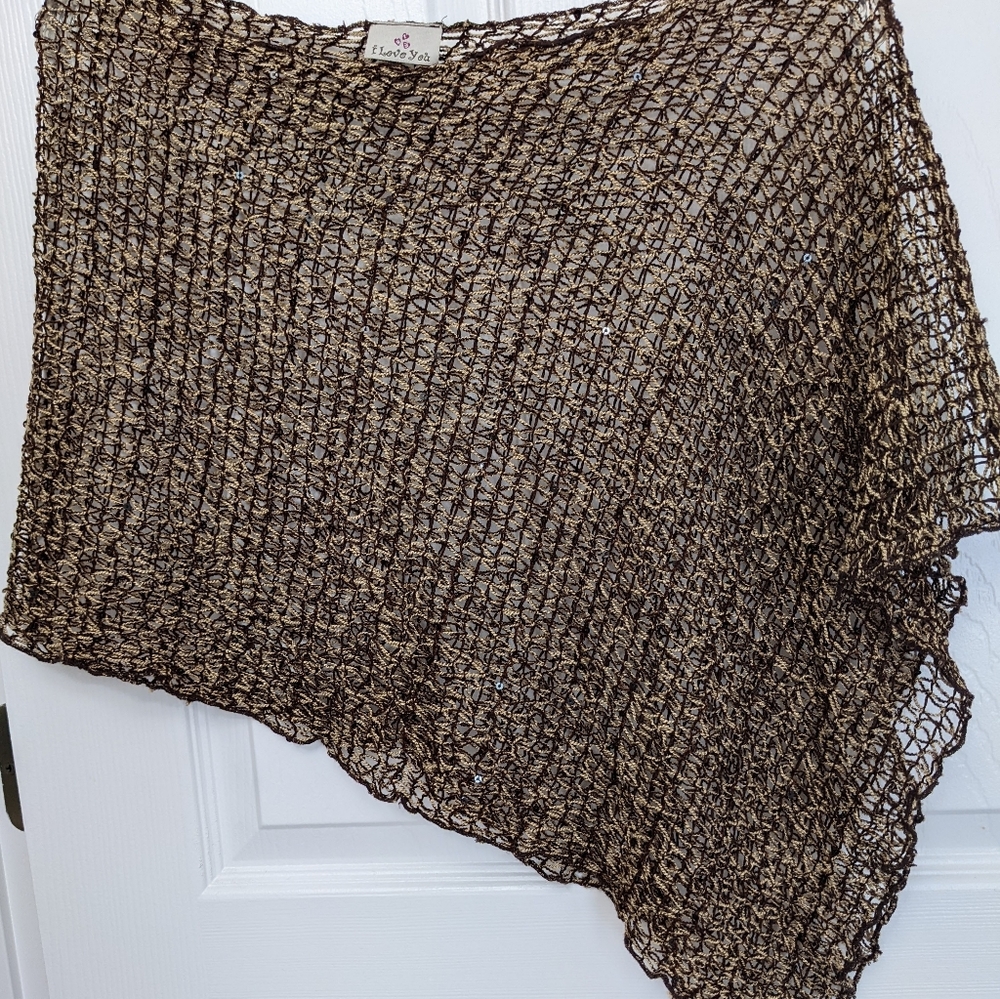 Sequin Poncho ("I Love You")